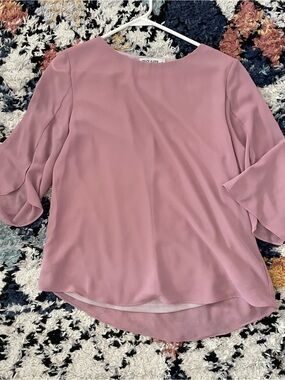 Sleeve Pink Blouse -